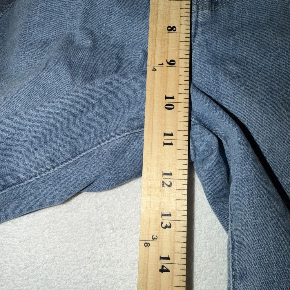 Frame Integrity Flare Light Wash Ankle Crop Stretch Jeans Size 30 - Picture 6 of 7